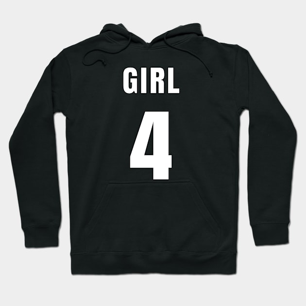 GIRL NUMBER 4 FRONT-PRINT Hoodie by mn9